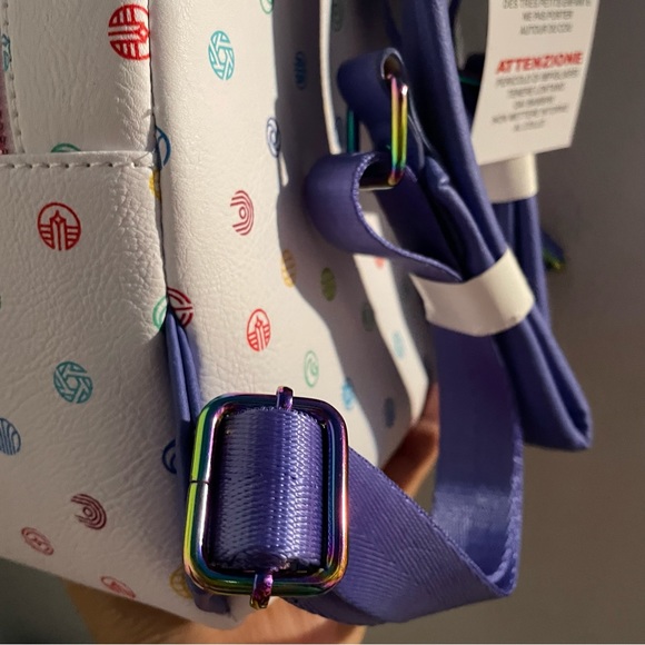 Loungefly Walt Disney EPCOT 40th Anniversary Backpack & Wallet Bundle Set NWT - Picture 11 of 15